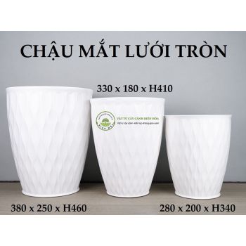 Chậu mắt lưới tròn