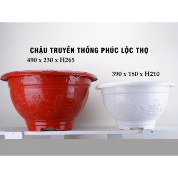 Chậu truyền thống phúc lộc thọ