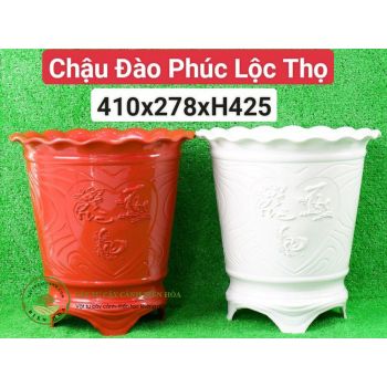 Chậu đào phúc lộc thọ