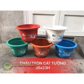 Chậu tròn cát tường 