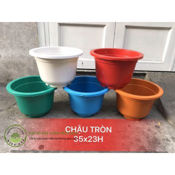 Chậu nhựa tròn