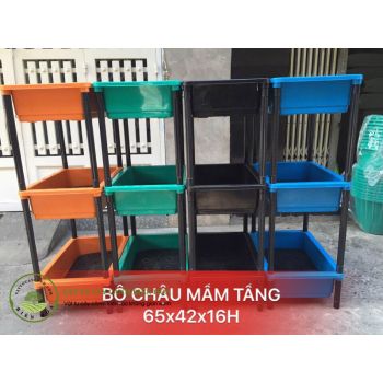 Bộ chậu mầm tầng