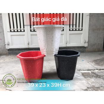 Chậu bát giác giả đá