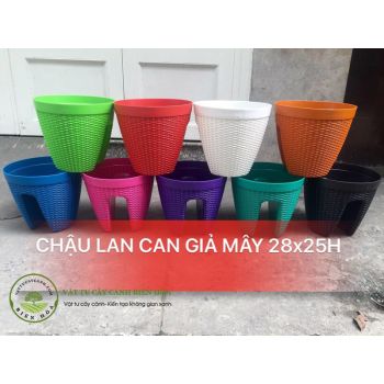 Chậu lan can giả mây