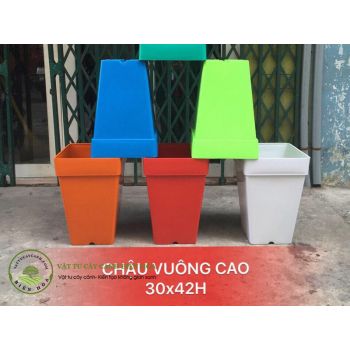 Chậu vuông cao