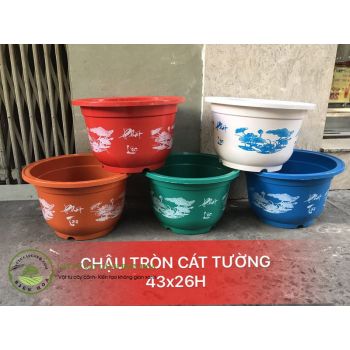 Chậu tròn cát tường 