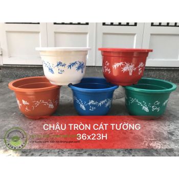 Chậu tròn cát tường 