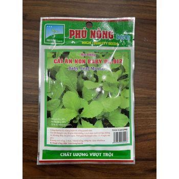 Cải ăn non baby PN912- Phú Nông. gói 20gram