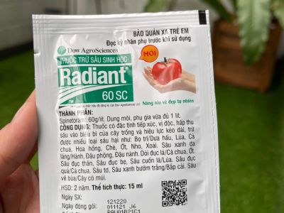 Radiant gói 15ml phòng ngừa bọ trĩ, sâu rầy