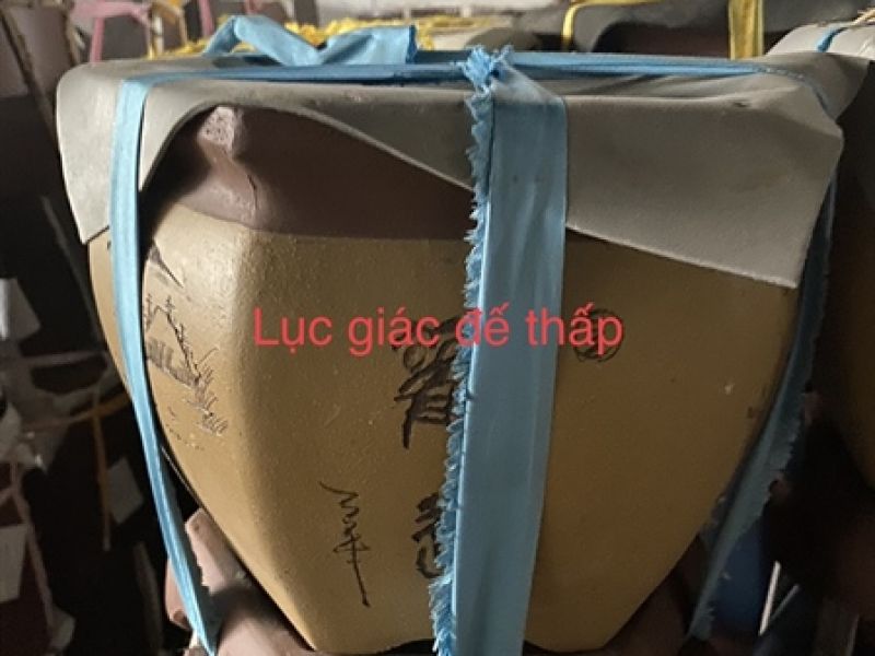 Chậu lục giác đế thấp