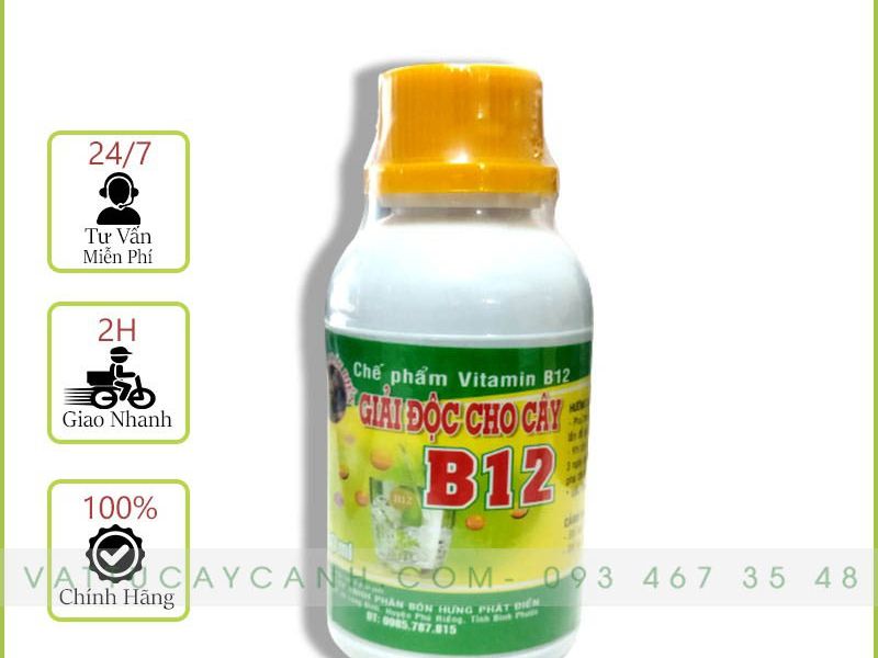 Chế Phẩm Vitamin B12 Giải Độc Cho Cây Trồng 