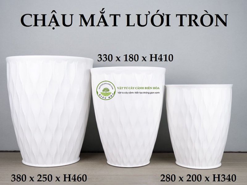 Chậu mắt lưới tròn