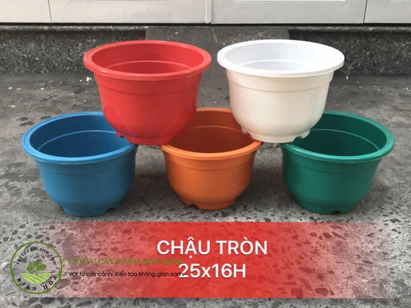 Chậu nhựa tròn