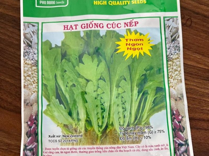 Cải cúc nếp 20gram- Phú Nông