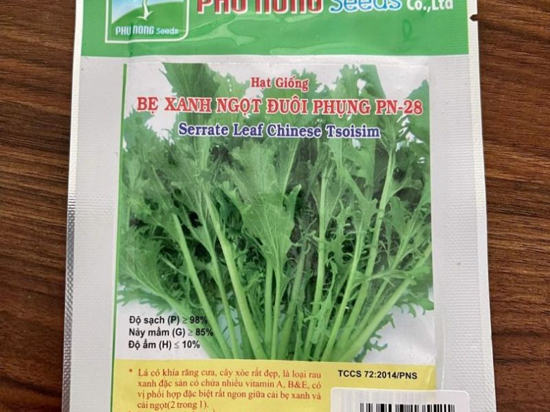 Cải đuôi phụng 10gram - Phú Nông