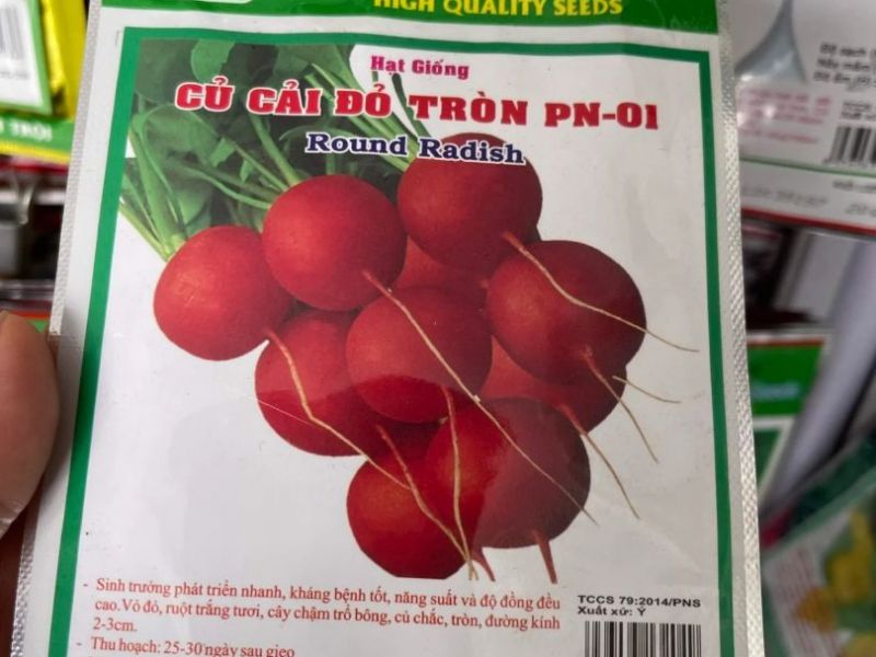 Củ dền Crimson Globe Phú Nông gói 5gr