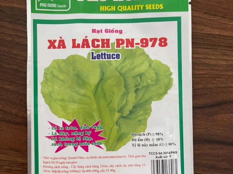 Xà lách mỡ 10gr PN978- Phú Nông