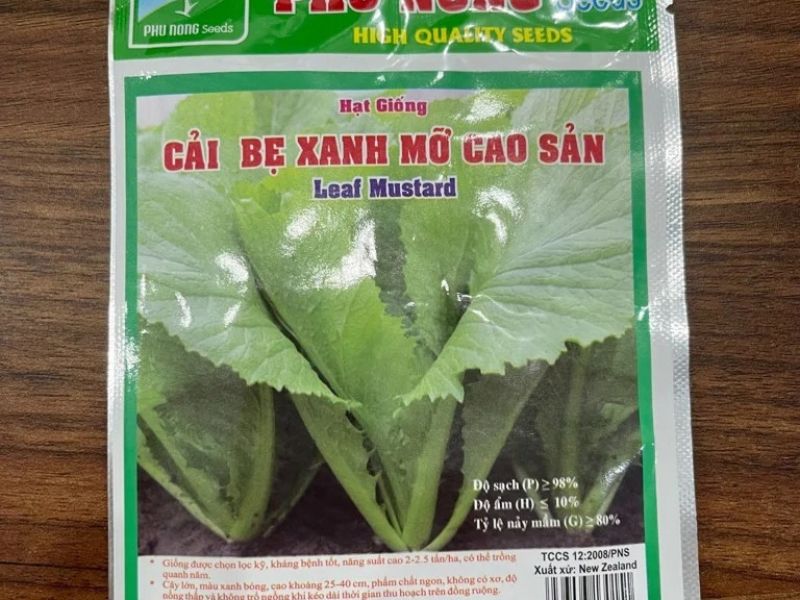 Cải bẹ xanh 20gram - Phú Nông