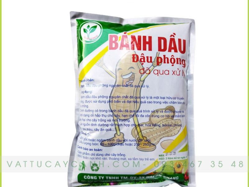 Bánh Dầu Đậu Phộng Đã Qua Xử Lý – Chuyên Cho Hoa Kiểng, Bonsai, Phong Lan, Rau Màu, Cây Ăn Trái